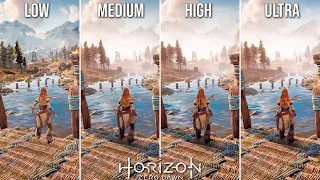 Horizon Zero Dawn GTX 1660 Very Low to Ultra Performance and Graphics Comparision