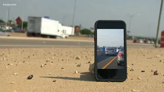 Road rage incident caught on camera on I-35