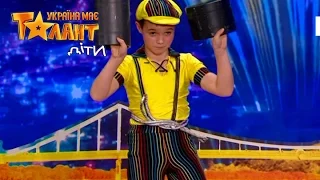 Young talented boy wows the judges on Ukraine's Got Talent.