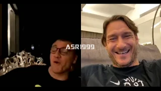 FRANCESCO TOTTI E BOBO VIERI in diretta su Instagram