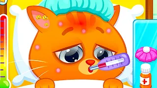 Little Kitten Adventure Bubbu Educational Games - Play Fun Cute Kitten Pet Care Game for Kids