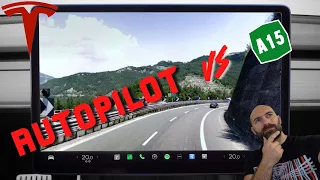 Autopilot Tesla sull'autostrada della Cisa - Come si comporta tra le curve?