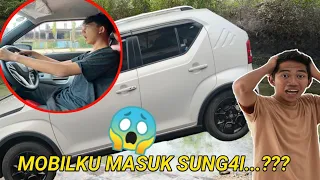 SAPUTRA NEKAT NYETIR MOBIL MALAH MASUK SUNGAI?! | Mikael Family