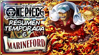 Resumen de temporada 6 One Piece | One piece en 20 minutos | Saga de Marineford | Resumen Épico