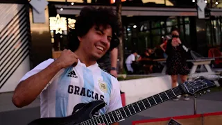 Don't cry for Maradona - Amazing guitar performance in Argentinian streets - Cover by Damian Salazar