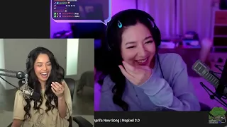 Valkyrae reacts to Fuslie's new song  "If You're Broke I'm Busy " by April Fooze