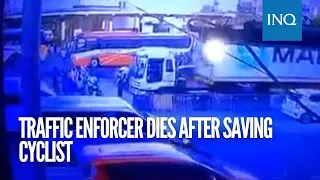 Traffic enforcer dies after saving cyclist | #INQToday
