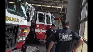 "WHICH TONES ARE OURS?"- Providence Fire Department Reserve Engine Responding from station