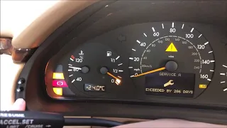 Mercedes Benz w210 e 320 e class 2002 service indicator reset