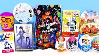 СЮРПРИЗ MIX! Five Nights at Freddy's, Боевой Континент, Тролли, Буба Disney Unboxing Kinder Surprise