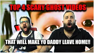 DID YOU SEE IT?! Top 5 SCARY Ghost Videos That Will Make YO DADDY LEAVE HOME ! *REACTION!!