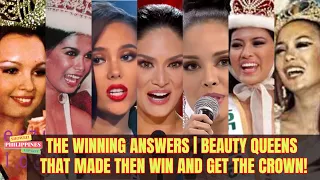 THE WINNING ANSWERS | BEAUTY QUEENS THAT MADE THEN WIN AND GET THE CROWN!