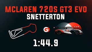 Snetterton 1:44.9 - Mclaren 720S GT3 EVO - GO Setups | ACC 1.9.3