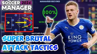 NEW!!! SUPER BRUTAL ATTACK TACTICS SM24 LEICESTER CITY. COOKING BIG ENGLISH LEAGUE TEAM 🥶🥶🥶