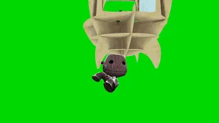 sackboy dancing to early LBP3 pod music greenscreen