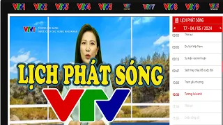 Lịch phát sóng VTV1, VTV3 Hôm nay  Ngày 06/05/2024 | Sóng Truyền Hình #Lịch_Phát_Sóng