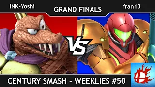 Century Smash Weeklies #50 - INK-Yoshi vs fran13 (Grand Finals)