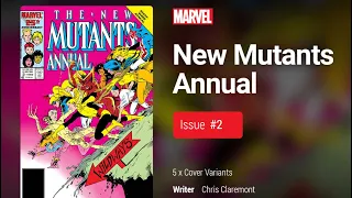 VeVe drop Marvel NFT Comic New Mutants Annual issue 2 livestream Johnny Dunn Show 174!