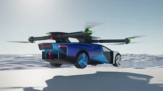 Представлены новые летающие автомобили Xpeng AeroHT.