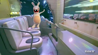 The Time Machine Ride w/ Raving Rabbids | Toliet-themed Ride Vehicle | Futuroscope 2023