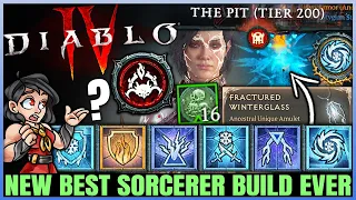 Diablo 4 - New Best TRILLION DAMAGE IMMORTAL Season 4 Sorcerer Build - New Frozen Orb = OP - Guide!