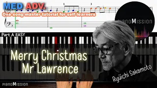 [REAL piano tutorial] MERRY CHRISTMA MR. LAWRENCE_Ryuichi Sakamoto with Follow-Up Tutorial