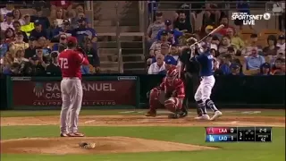 Kike Hernandez Solo Homerun vs Angels | Dodgers vs Angels Spring Training