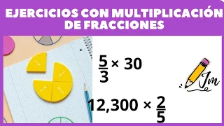 Ejercicios con multiplicación de fracciones (Súper Fácil ✅) | parte: 1. Julismath