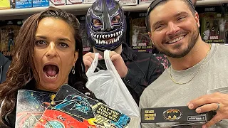 HUGE AEW FIG HUNT ft Thunder Rosa & Evil Uno • Wade's Comic Madness Levittown, PA • Toy Hunt Vlog