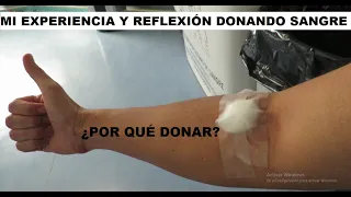 EXPERIENCIA Y REFLEXIÓN DONANDO SANGRE