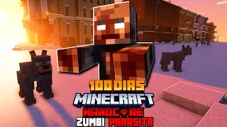 SOBREVIVI 100 DIAS EM UM APOCALIPSE ZUMBI PARASITA NO MINECRAFT HARDCORE - O FILME