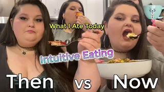 What Amberlynn Eats In A Day With Intuitive Eating | Then vs Now