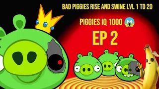 Bad Piggies most intelligent Piggies 😰 IQ level 1000🧠 Level 1 to 20 (Rise And Swine EP2) Angrybirds