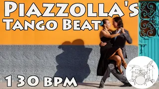 Play along Drums | Piazzolla Nuevo Tango Beat 130 bpm