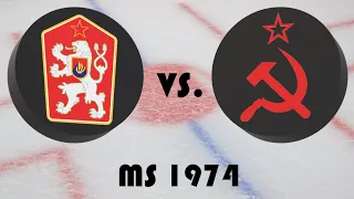 Mistrovství světa v hokeji 1974 - 2. kolo - Československo - Sovětský svaz