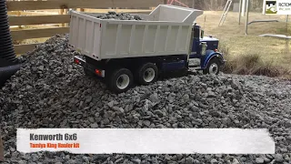 Kenworth 6x6 hauling crushed rock