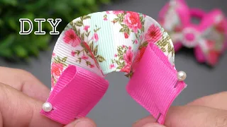 Let's take a few different pieces of ribbon! Bows from Grosgrain ribbon  Decorations