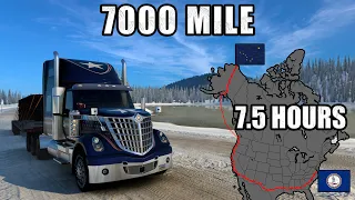 ATS Longest Delivery (Norfolk to Prudhoe Bay) Virginia to Alaska | American Truck Simulator