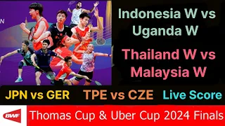 TotalEnergies BWF Thomas, Uber Cup Finals 2024 Live Score Watchalong. Indonesia/Thailand/Malaysia