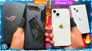 iPhone 13 vs Asus ROG phone 5s speed test and comparison