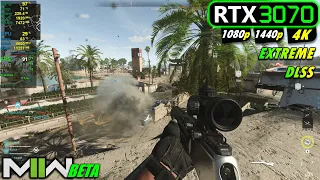 RTX 3070 | COD Modern Warfare 2 BETA - Extreme Settings - 1080p, 1440p, 4K