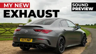 My new CLA45s AMG Exhaust sounds INSANE! Quick preview!