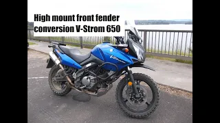 High fender conversion V-Strom 650