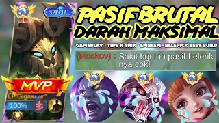 BUFFED BELERICK BEST BUILD 2024! DARAH MAKSIMAL PASIF BRUTAL! CARA MAIN BELERICK NEW SEASON 32! MLBB