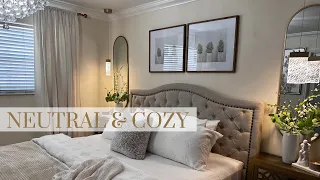 NEUTRAL AND COZY BEDROOM // HOW TO STYLE A LUXURY BEDROOM // NITA'S HOME DECOR