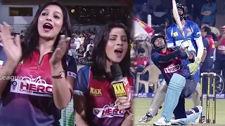 Jisshu's Massive Six for Bengal Tigers Over Karnataka Bulldozers. Bengali Actress Sayantika Cheering