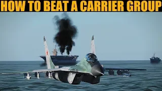 Combat: How To Beat A Carrier Group's Air Defences | DCS WORLD