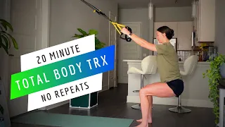 20 MIN TRX TOTAL BODY - Full Body TRX Workout - No Repeats - No Talking - Follow Along TRX Workout