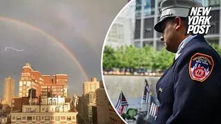 Amazing double rainbow appears over NYC on 9/11: ‘Most insane thing I’ve ever seen’