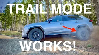 2019 Toyota RAV4 Hybrid XSE - TRAIL MODE TEST - Diagonal Slip Test - Burning Rubber